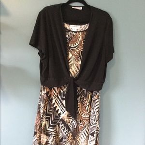 Spicy comfy front tie jacket dress